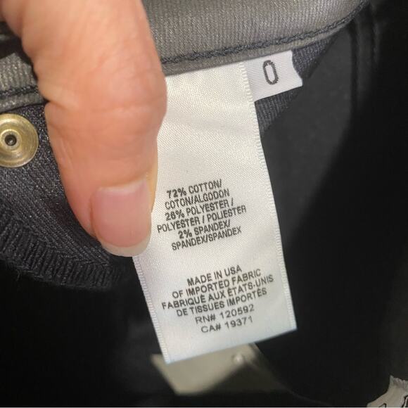 Cache Dark Gray Faux Leather Skinny Pants Sz 0 NWT - Picture 6 of 11
